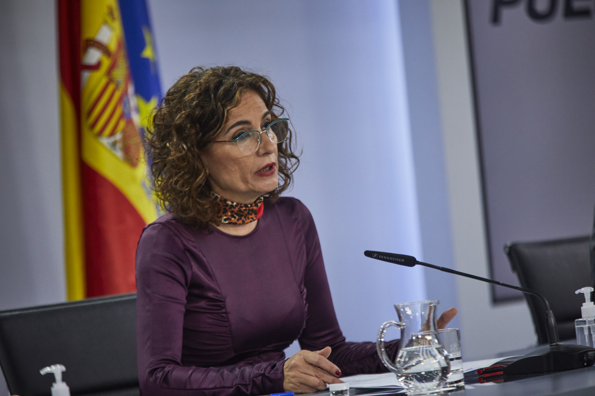 La ministra portaveu i d'Hisenda, María Jesús Montero.