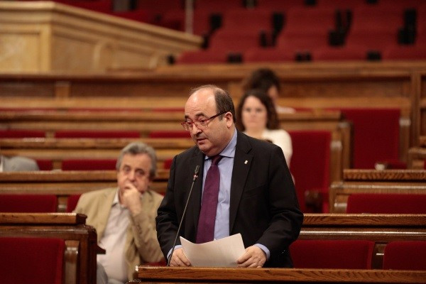 Miquel Iceta (PSC) en el ple de Parlament de el 21 de maig.