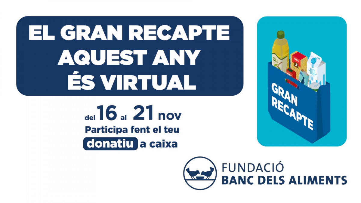 Cartell De el Gran Recapte Dels Bancs De Aliments Catalans.