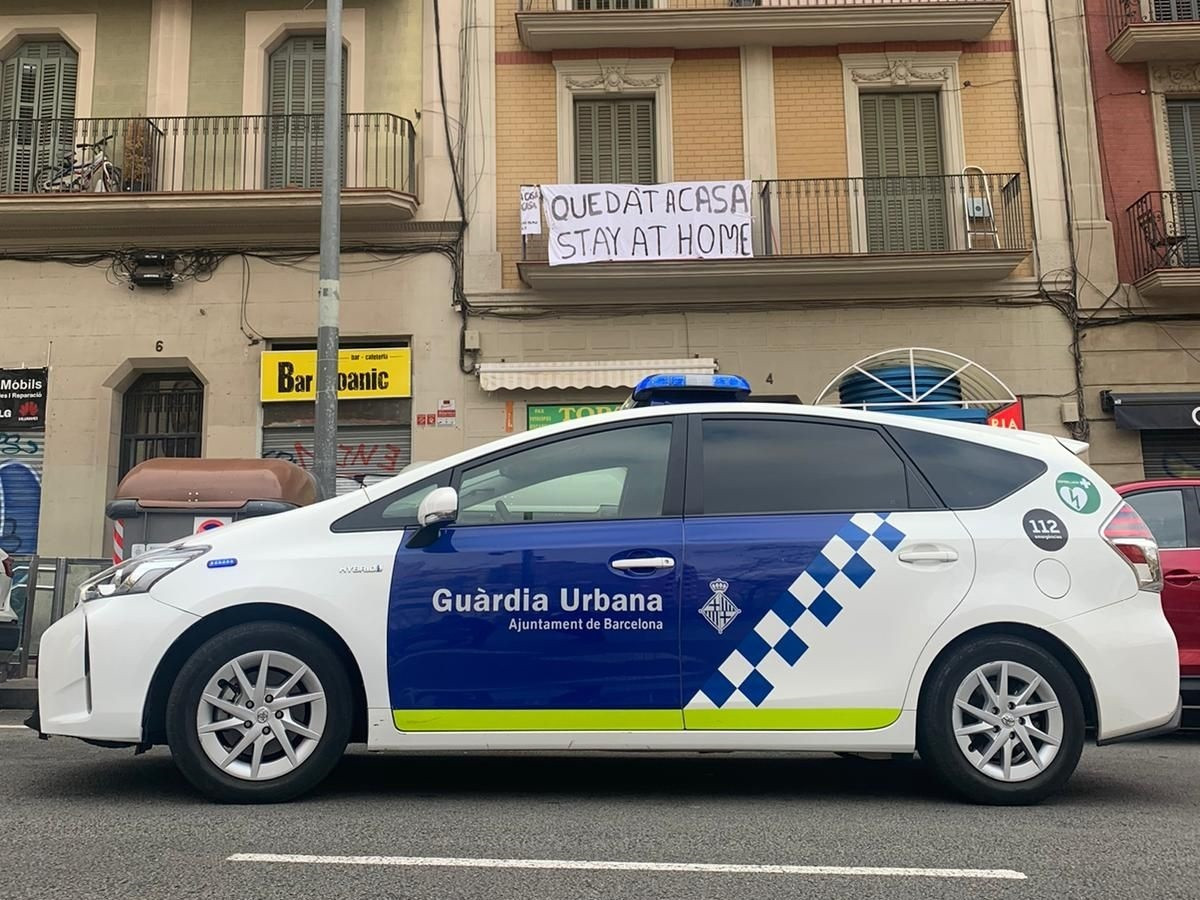 Un cotxe de la Guàrdia Urbana de Barcelona.
