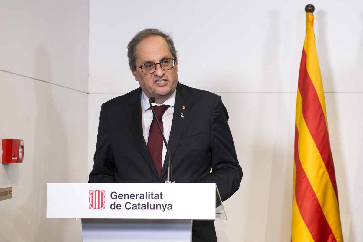L'expresident de la Generalitat de Catalunya Quim Torra en una imatge d'arxiu