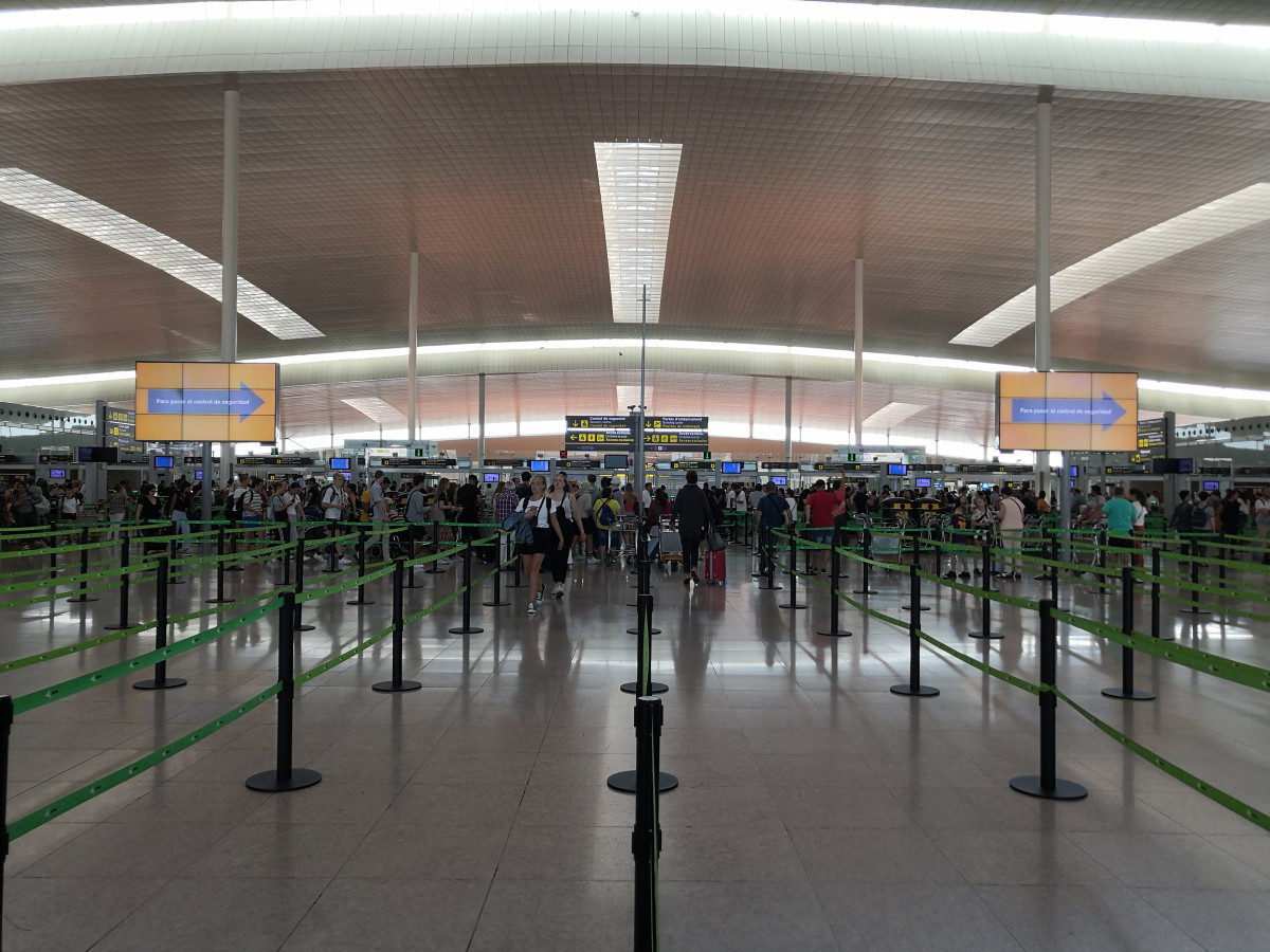La Terminal 1 de l'Aeroport de Barcelona-el Prat.
