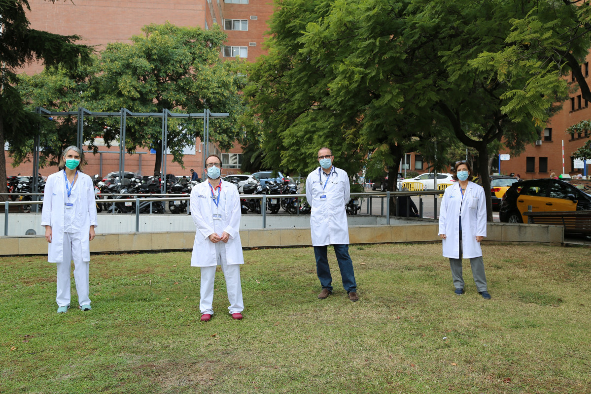 Investigadors de l'Hospital Vall d'Hebron que han realitzat l'estudi sobre transmissió de covid-19 en menors a Catalunya