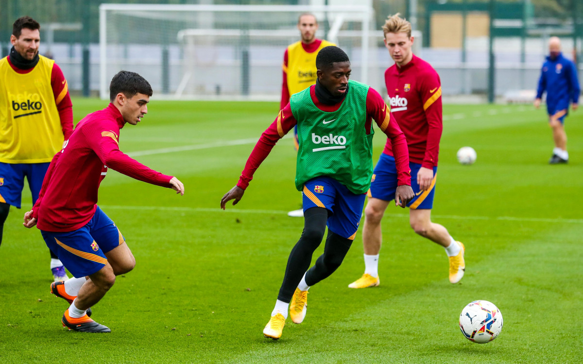 Dembele pedri de jong entrenament baru00e7a