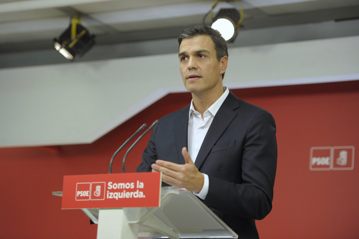 Pedro Sánchez compareix a Ferraz l'1 d'octubre