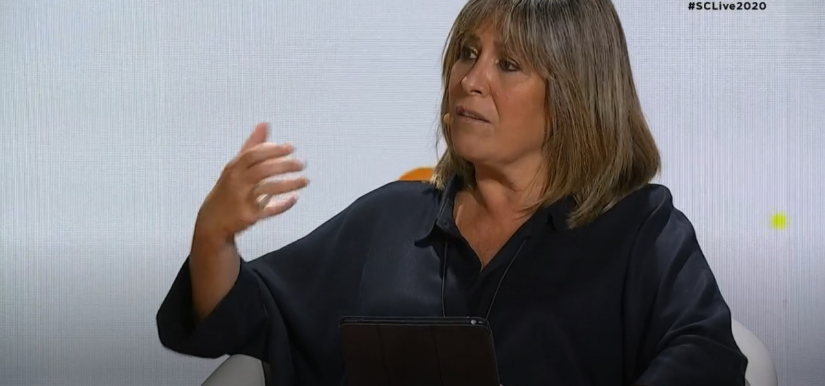 L'alcaldessa de l'Hospitalet de Llobregat (Barcelona) i presidenta de la Diputació de Barcelona, Núria Marín, participa a l'Smart City Live 2020