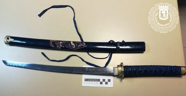 Imatge d'arxiu d'una catana intervinguda en una operació policial prèvia