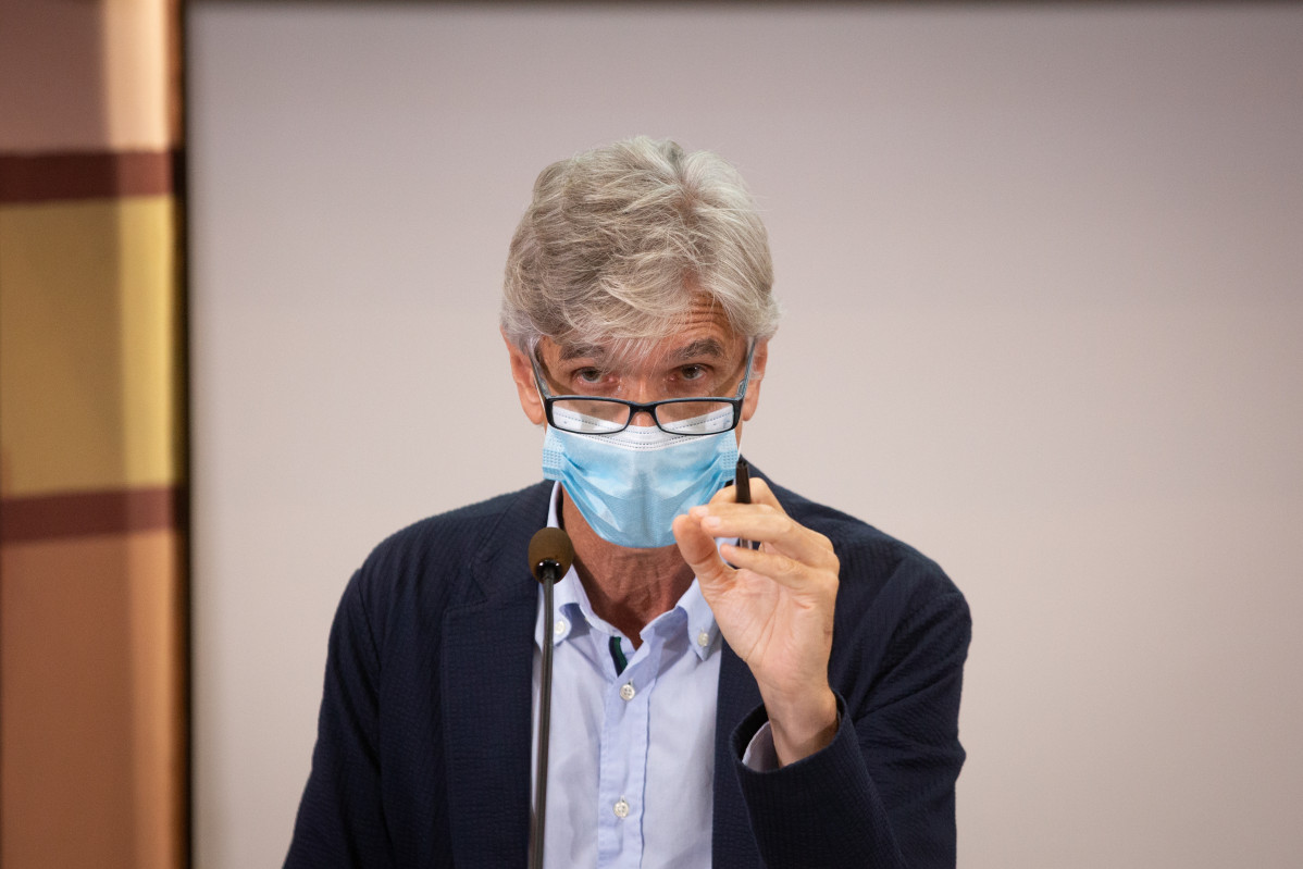 El secretari de Salut Pública de la Generalitat, Josep Maria Argimon, en una roda de premsa a la Conselleria de Salut a Barcelona, Catalunya (Espanya) a 22 de setembre de l'any 2020.