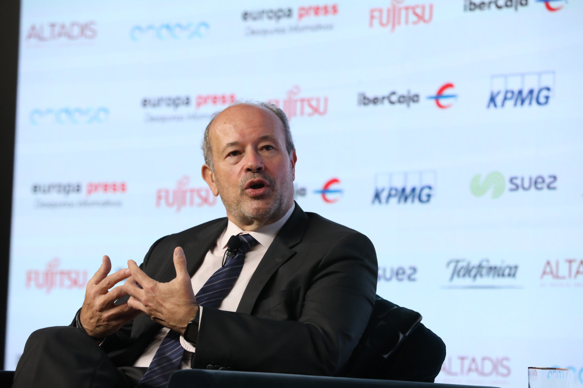 El ministre de Justícia, Juan Carlos Campo, protagonitza un esmorzar informatiu d'Europa Press, a l'Auditori El Beatriz de Madrid (Espanya), a 30 de novembre de 2020.