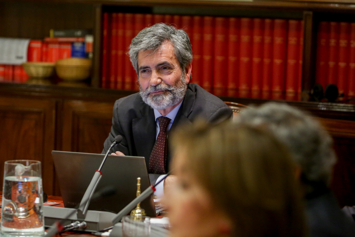 El president de el Consell General de l'Poder Judicial i de el Tribunal Suprem (CGPJ), Carlos Lesmes