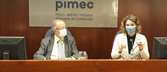 L'exconsellera Àngels Chacón (PDeCat) visita el Comitè Executiu de Pimec
