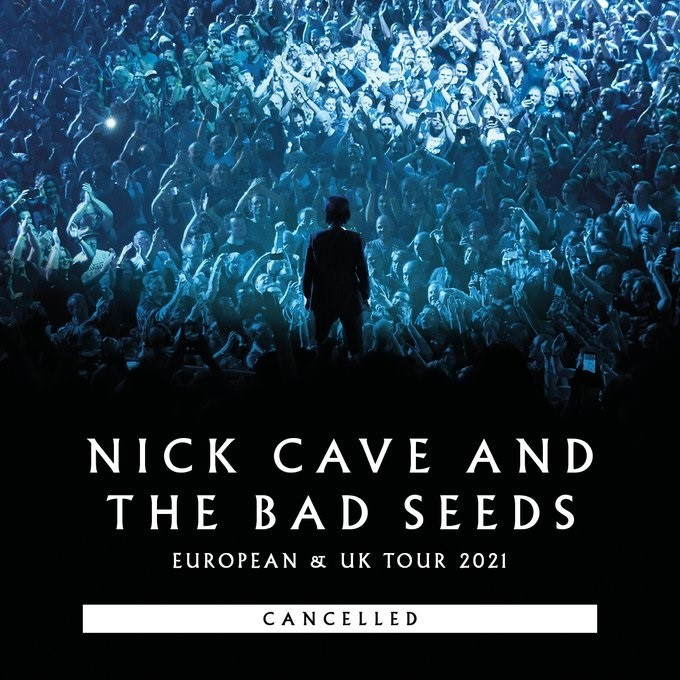 Cartell de la gira de Nick Cave & The Bad Seeds CANCEL·LADA.