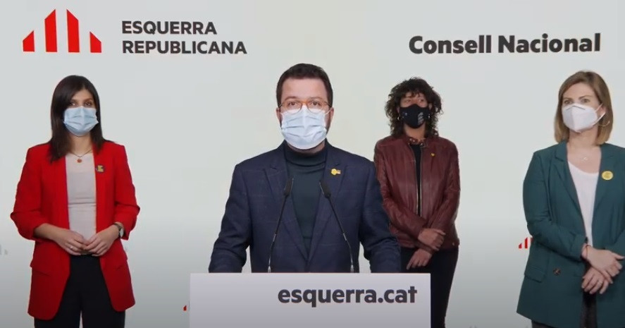 El vicepresident de la Generalitat i coordinador nacional d'ERC, Pere Aragonès