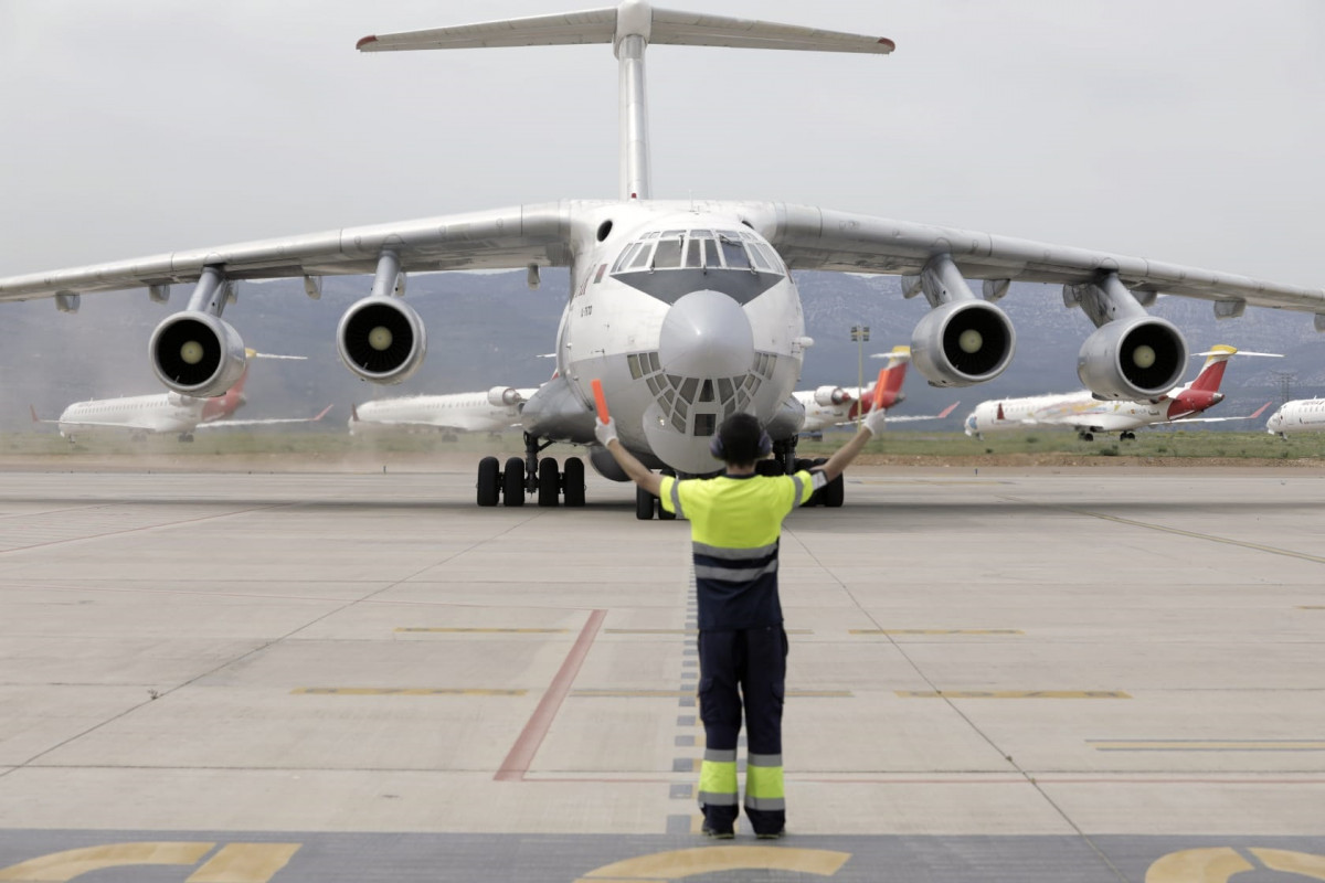 Arriba el dinovè avió de la Xina noliejat per la Generalitat amb material sanitari