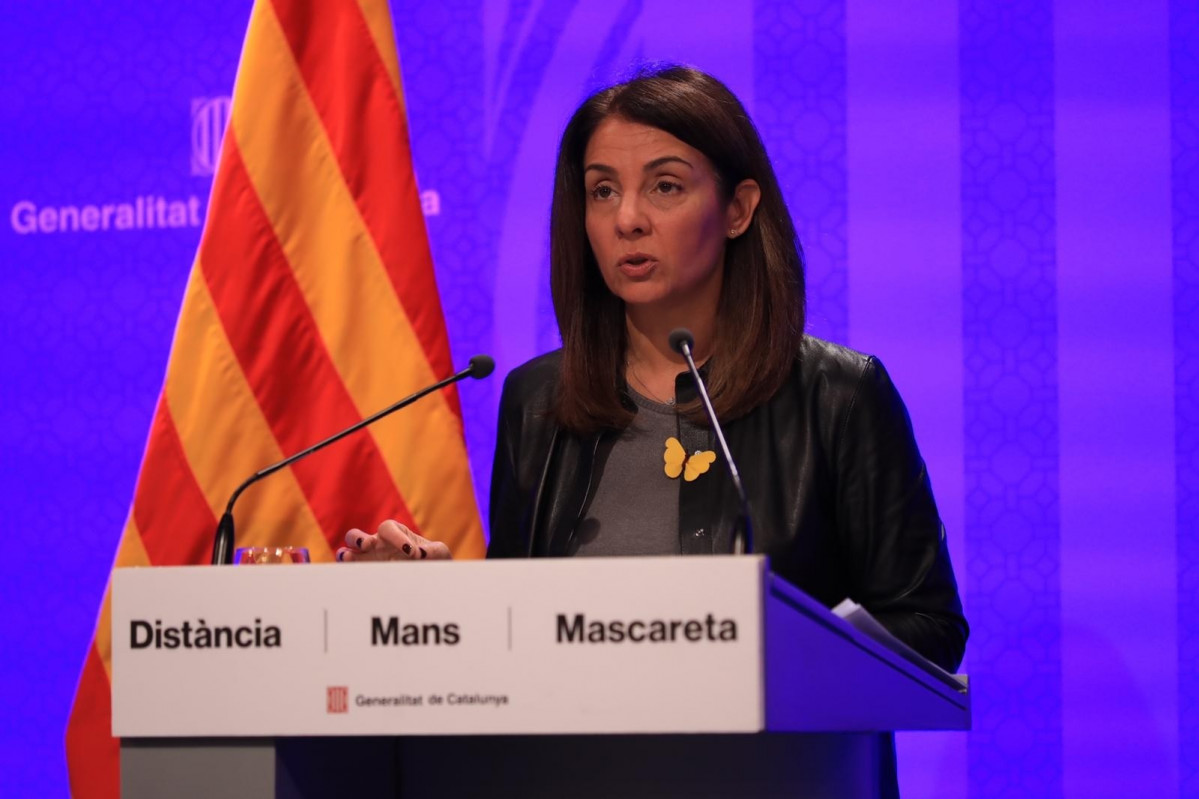 La consellera de Presidència i portaveu de la Generalitat, Meritxell Budó.