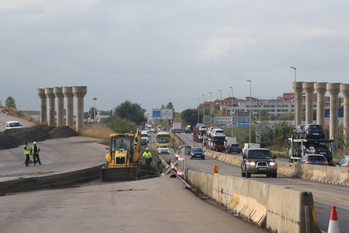 Obres al vial de la C-245