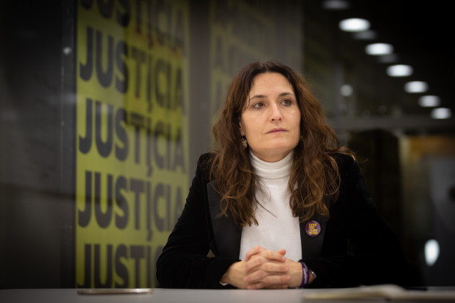 La número 2 de ERC en las elecciones catalanas, Laura Vilagrà posa antes de una entrevista para Europa Press, en Barcelona, Catalunya (España), a 22 de diciembre de 2020.