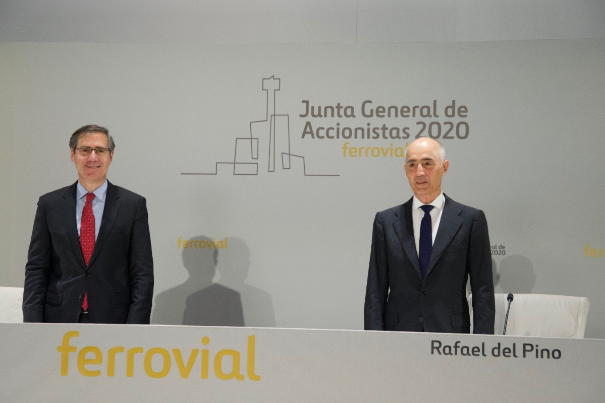 El president de Ferrovial, Rafael del Pino, i el conseller delegat del grup, Ignacio Madridejos
