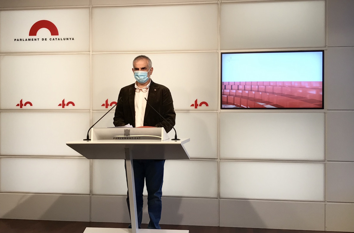 El líder de Cs a Catalunya i candidat a les eleccions de l'14 de febrer, Carlos Carrizosa