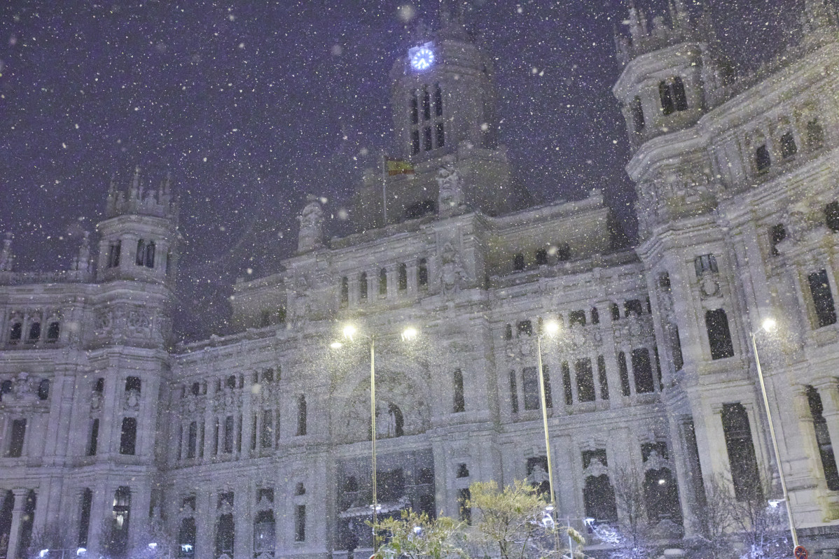 EuropaPress 3509243 ajuntament madrid cobert neu borrasca filomena madrid espanya gener