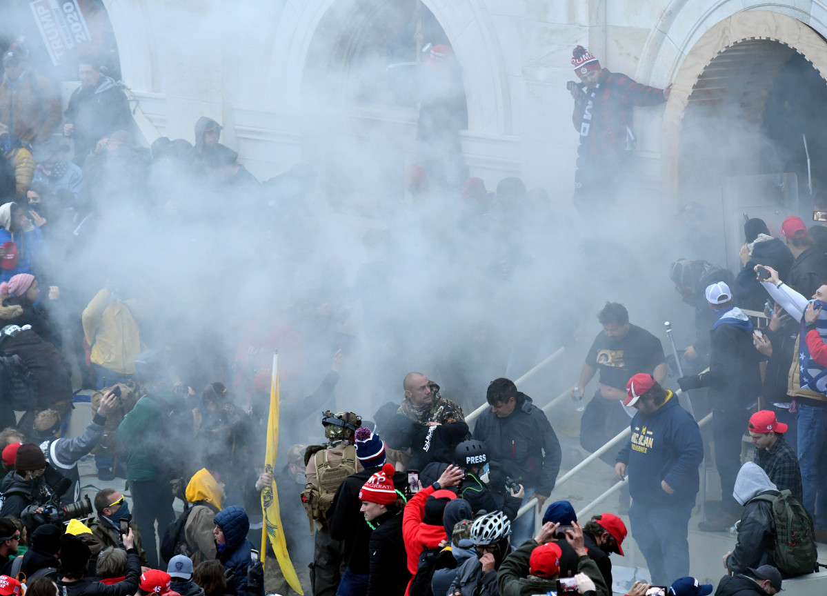 EuropaPress 3506327 07 january 2021 us washington plantejar gas is Fired towards supporters of us