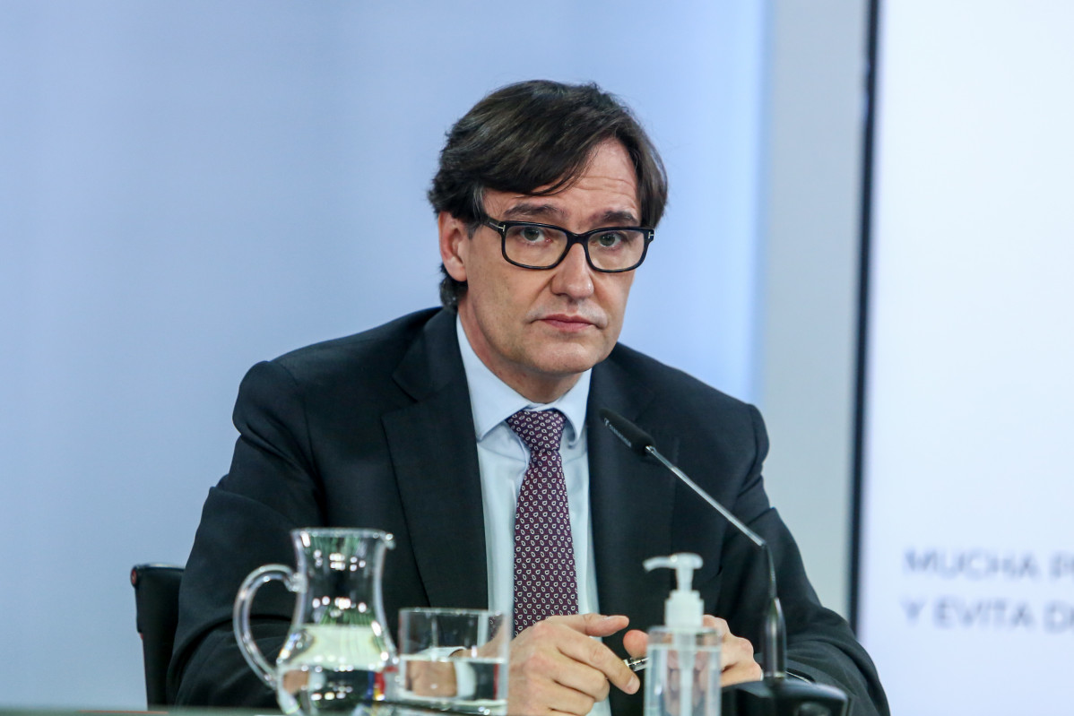 El ministre de Sanitat, Salvador Illa durant una roda de premsa convocada davant els mitjans posterior a Consell de Ministres, a La Moncloa, Madrid, (Espanya), a 12 de gener de 2020.
