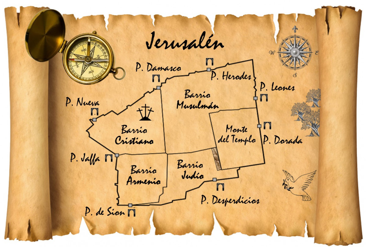 1. Mapa de Jerusalu00e9n
