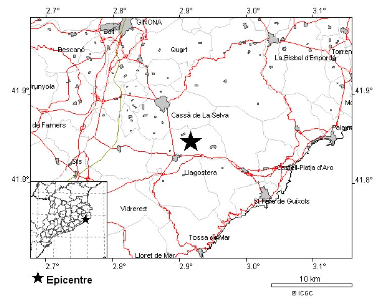 EuropaPress 3519970 mapa sisme registrat cassa selva girona