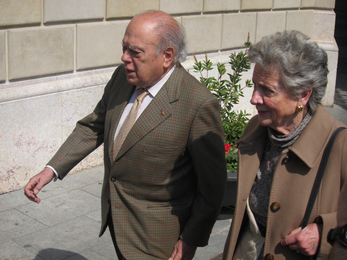 L'expresident de la Generalitat Jordi Pujol i la seva esposa, Marta Ferrusola