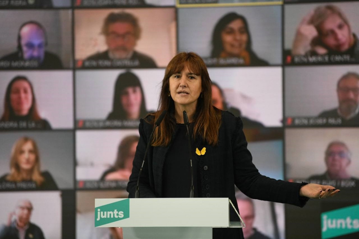 La candidata d'JxCat a la Presidència de la Generalitat, Laura Borràs.