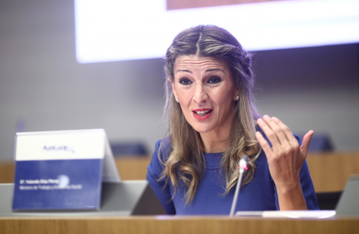 Imatge de recurs de la ministra de Treball i Economia Social, Yolanda Díaz.