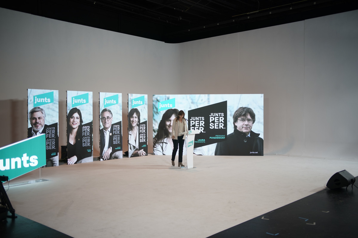 EuropaPress 3538752 acte inici campana electoral jxcat Sant Just Desvern imatge expresident