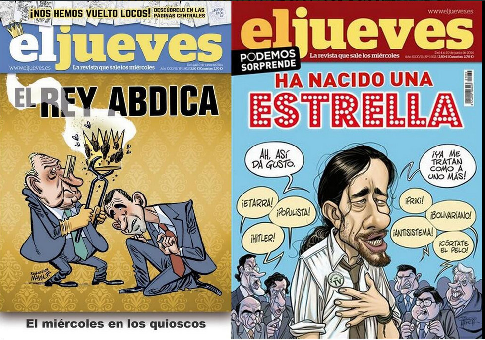 'El Jueves' es veu obligat a canviar novament de portada per un acudit sobre l'abdicació del Rei