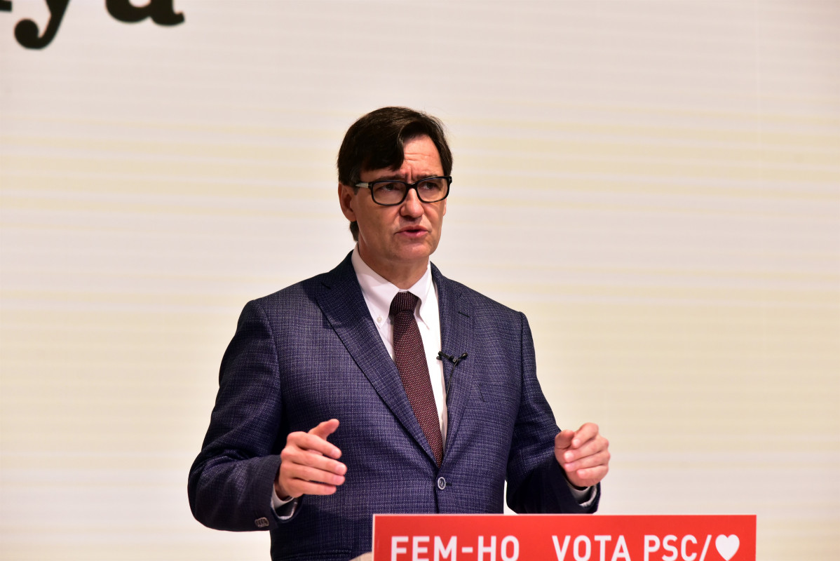 El candidat d'el PSC a la Presidència de la Generalitat, Salvador Illa, en la Trobada Digital d'Europa Press.