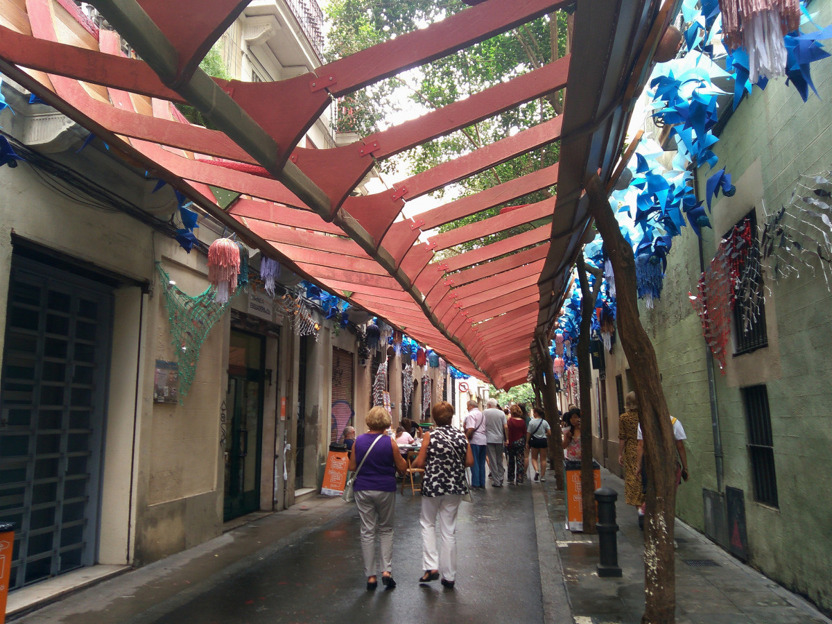 EuropaPress 3274940 carrer tordera festa major gràcia ambientada vaixell víking