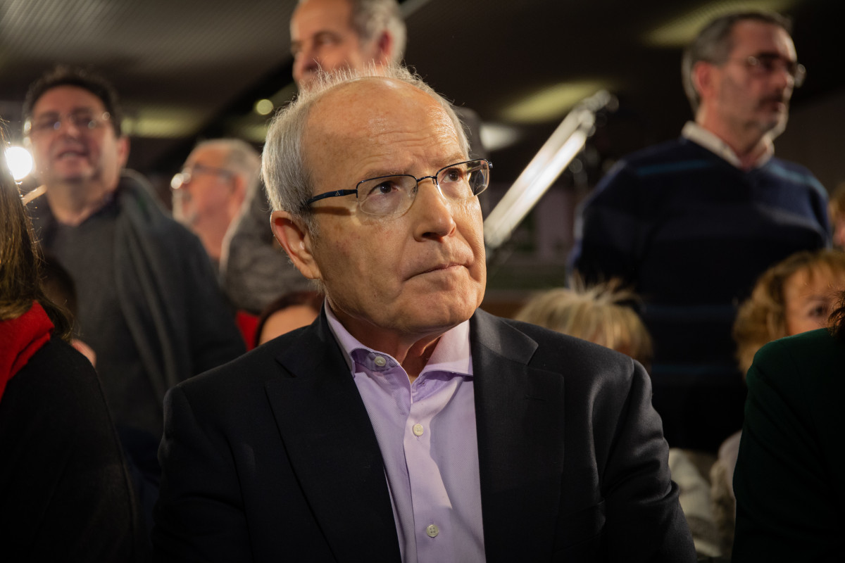 L'expresident de la Generalitat José Montilla va a la presentació de Jaume Collboni com a candidat de PSC a l'Ajuntament de Barcelona.