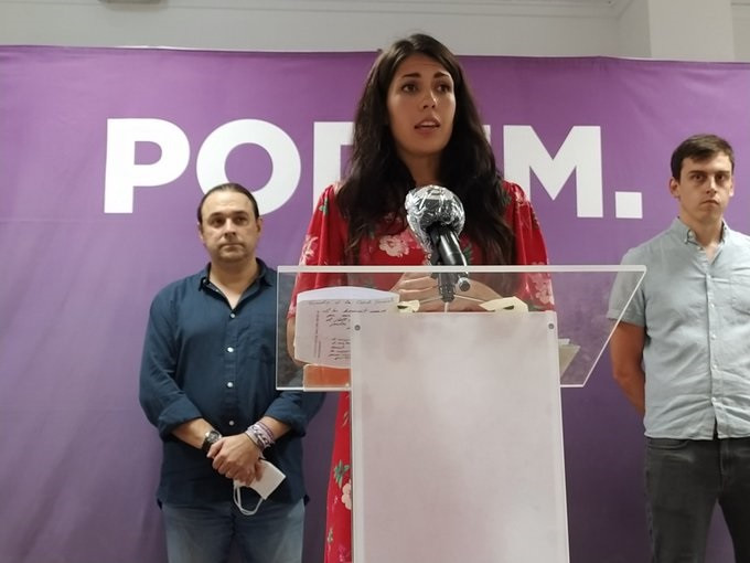 La síndica d'Unides Podem a Les Corts, Naiara Davó