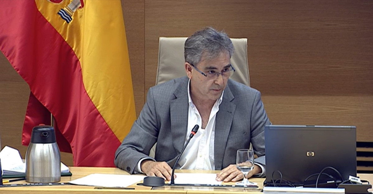 Arxiu - El president de Sindicat d'Infermeria (Satse), Manuel Cascos, en la compareixença en el Grup de Treball de Sanitat i Salut Pública de la Comissió per a la Reconstrucció Social i Econòmica de Congrés dels Diputats