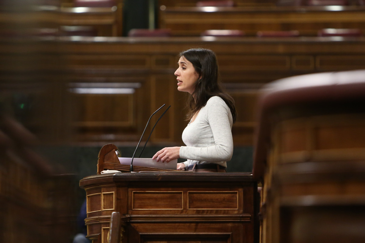 Arxiu - La ministra d'Igualtat, Irene Montero,