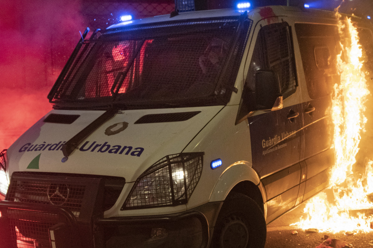 EuropaPress 3584164 disturbis destrosses manifestació defensa llibertat Pablo Hasél drets