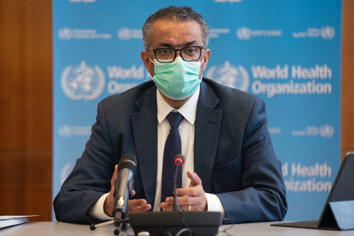 Arxiu - El director general de l'Organització Mundial de la Salut (OMS), Tedros Adhanom Ghebreyesus, durant la reunió de Comitè d'Emergències de l'OMS. A Ginebra (Suïssa), a 14 de gener de 2021.