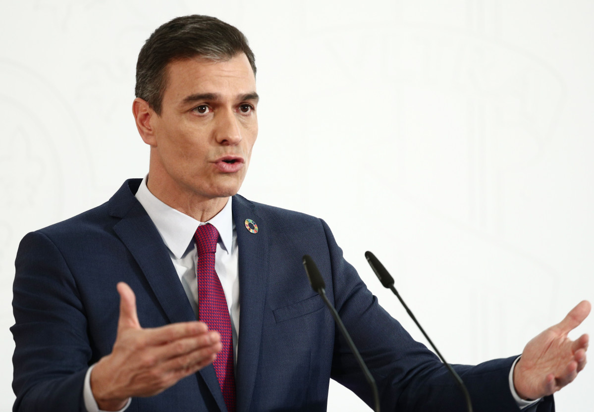 Arxiu - El president de Govern, Pedro Sánchez, a la Moncloa el 29 de desembre, en una foto d'arxiu