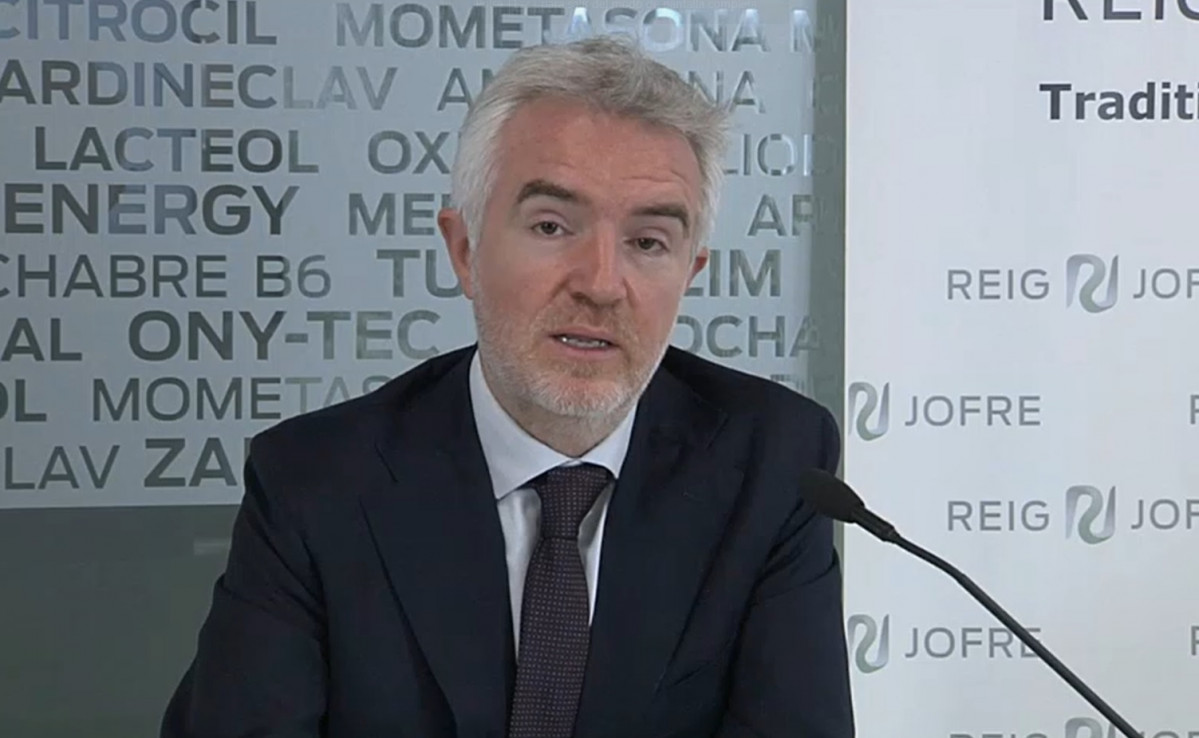 El conseller delegat de Reig Jofre, Ignasi Biosca, durant la presentació de resultats.