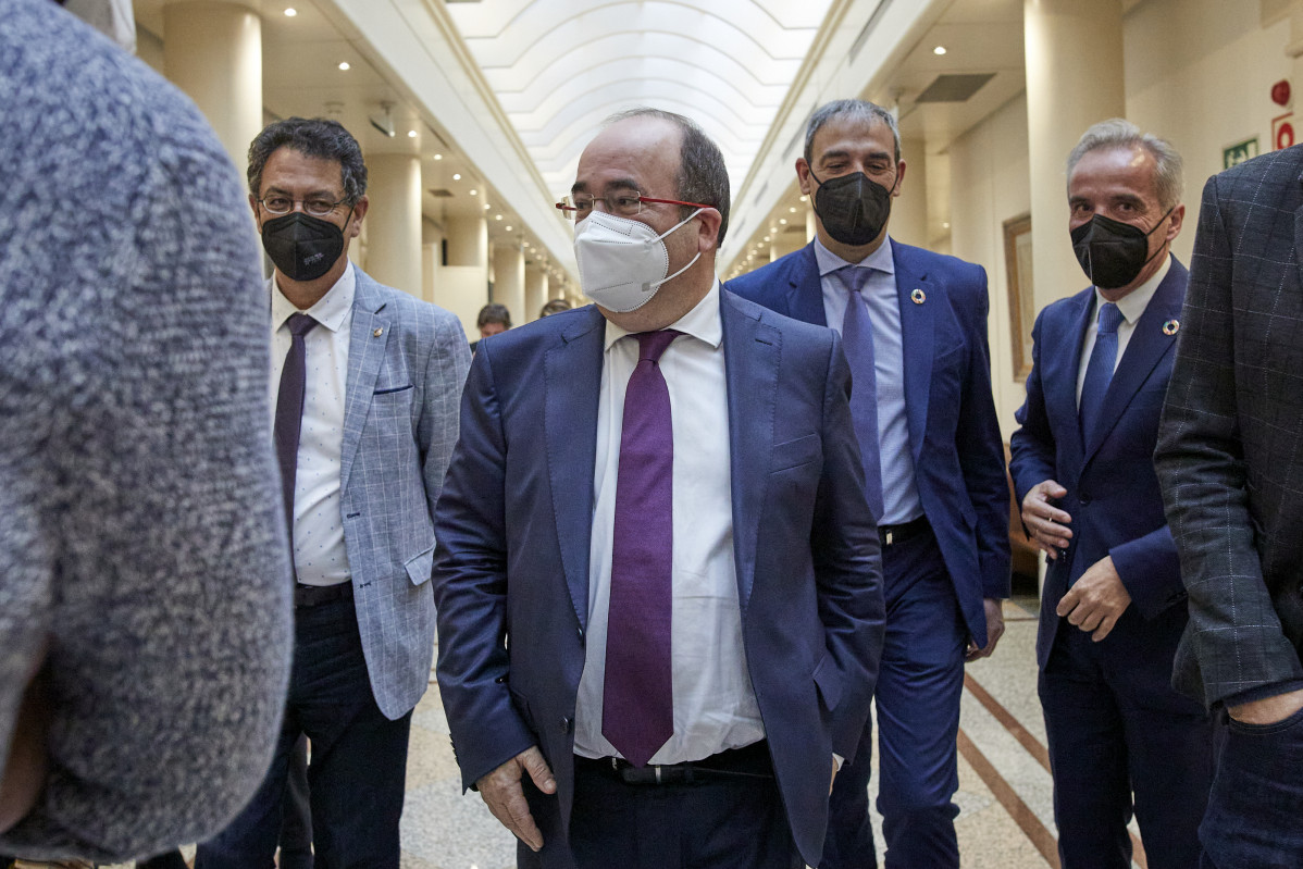 Arxiu - Arxiu - el ministre de Política Territorial, Miquel Iceta, SURT d'1 Sessió de control a l'Senat. Madrid (Espanya), 2 de febrer de l'2021.
