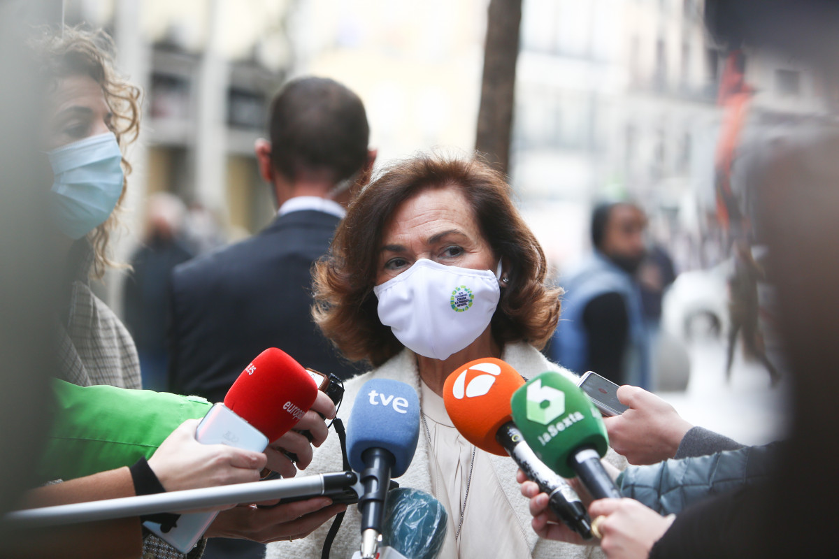 La vicepresidenta primera i ministra de la Presidència, Relacions amb les Corts i Memòria Democràtica, Carmen Calvo