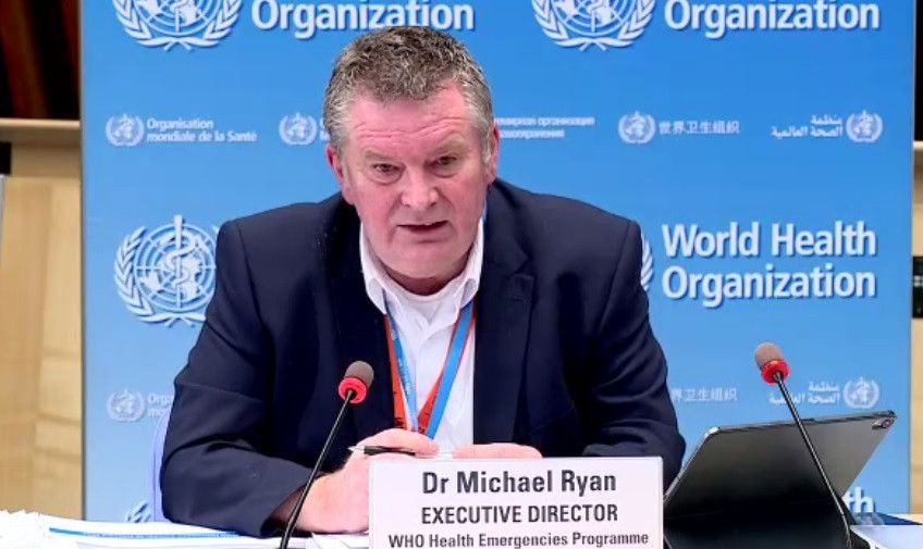 El director executiu de el Programa d'Emergències Sanitàries de l'Organització Mundial de la Salut (OMS), Mike Ryan, en roda de premsa des de Ginebra (Suïssa), a 1 de març de 2021.