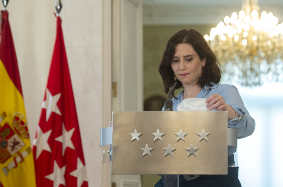 La presidenta de la Comunitat de Madrid, Isabel Díaz Ayuso