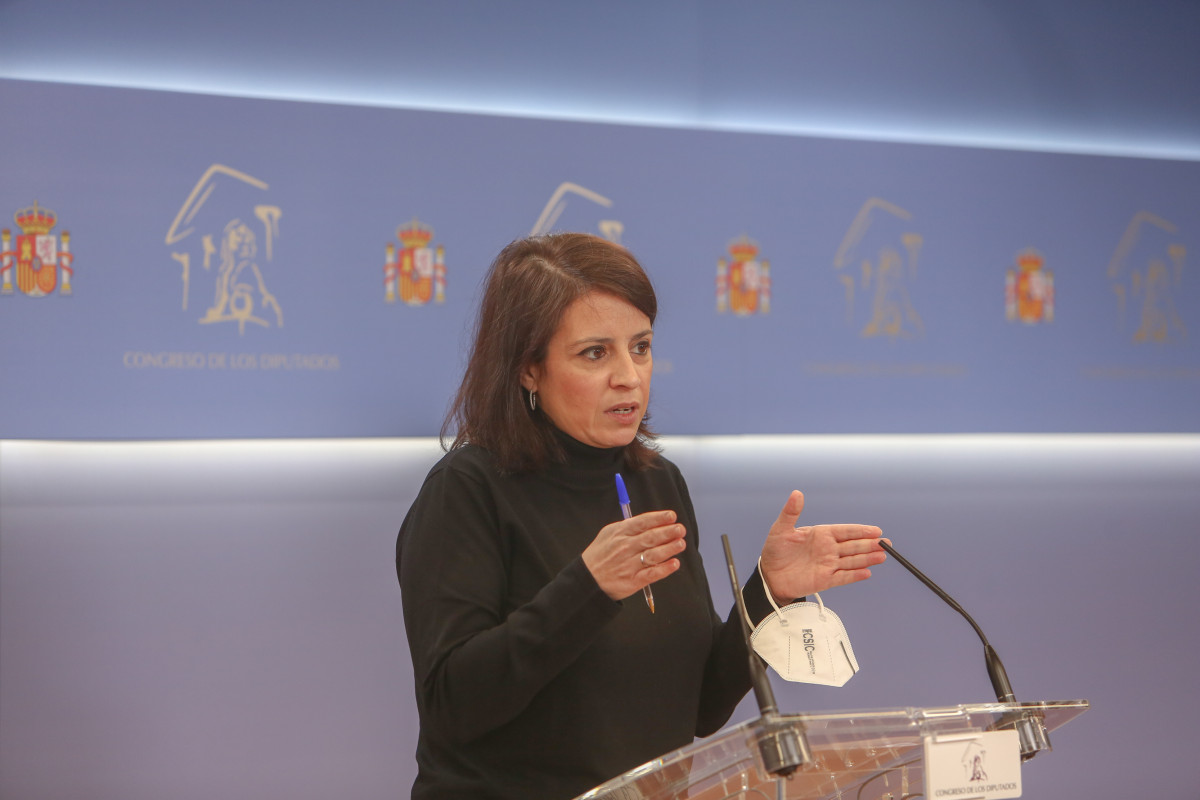 La portaveu parlamentària d'PSOE, Adriana Lastra
