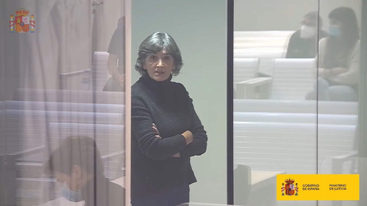 L'ex cap dels comando legals 'd'ETA, María Soledad Iparraguirre, àlies "Anboto", en un judici