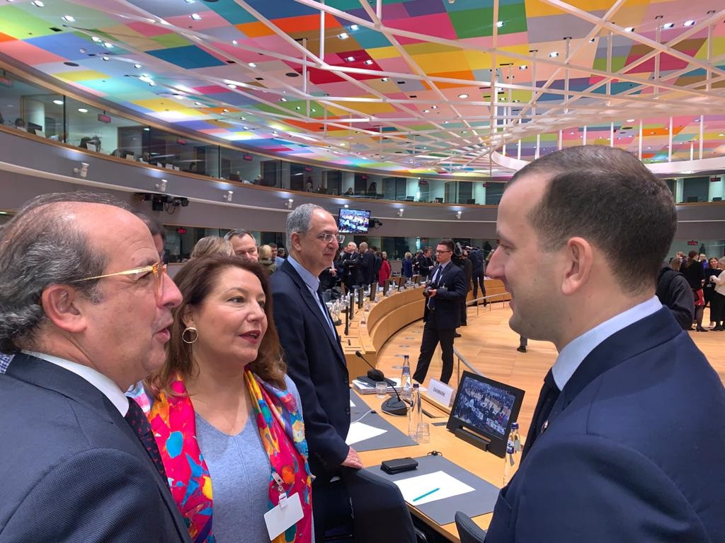 Arxiu - Imatge d'arxiu en una reunió a la Comissió Europea.